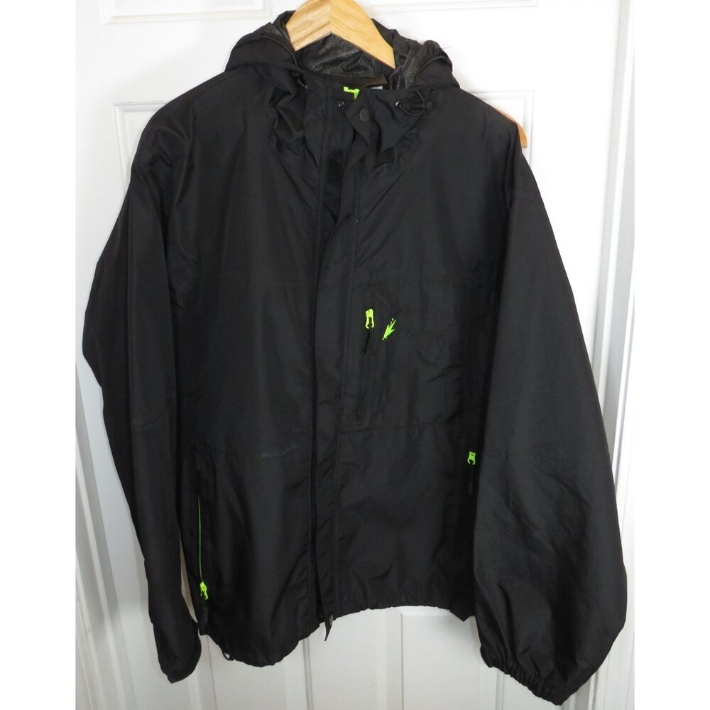 Frogg Toggs ToadRage II Rain Jacket Black/Neon Men's Size LG
